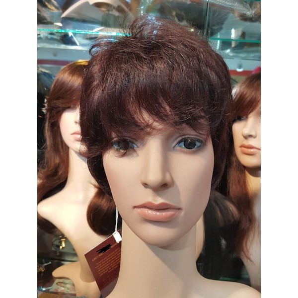 Promo    Wig Rambut Asli Human Hair Rambut Manusia  30-35 cm Pendek    Murah