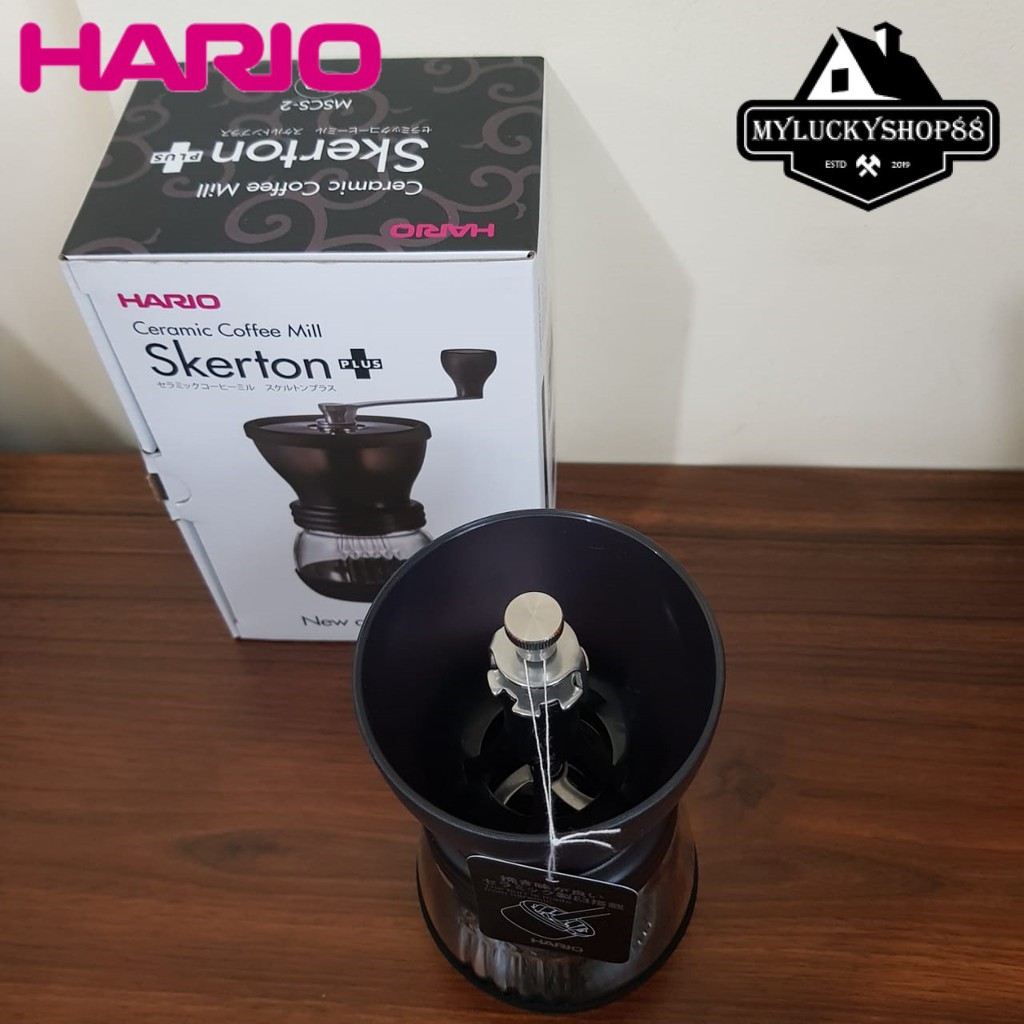 Hario Ceramic Coffee Mill Skerton Plus MSCS-2DTB