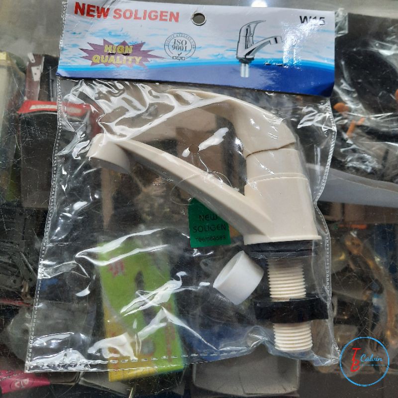 Kran Wastafel Plastik New Soligen / Kran Cuci Tangan Plastik New Soligen
