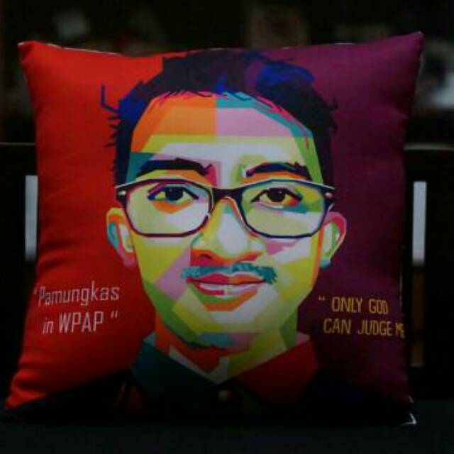 

BANTAL CANTIK LUKIS KADO PACAR WPAP ILUSTRASI SILUET