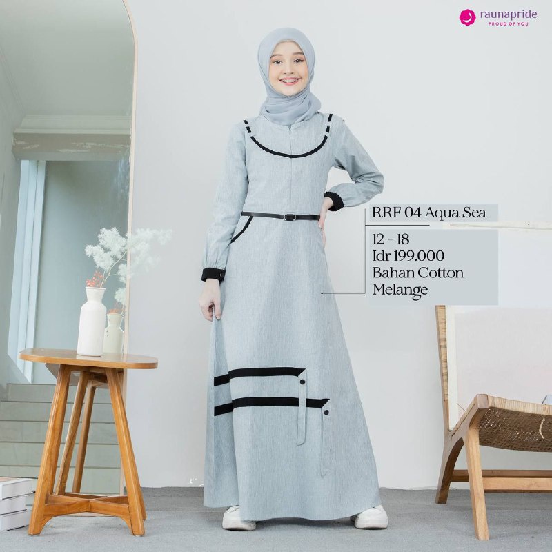 Rauna Sarimbit Keluarga / SR -04 Aqua Sea/ Fashion Muslim