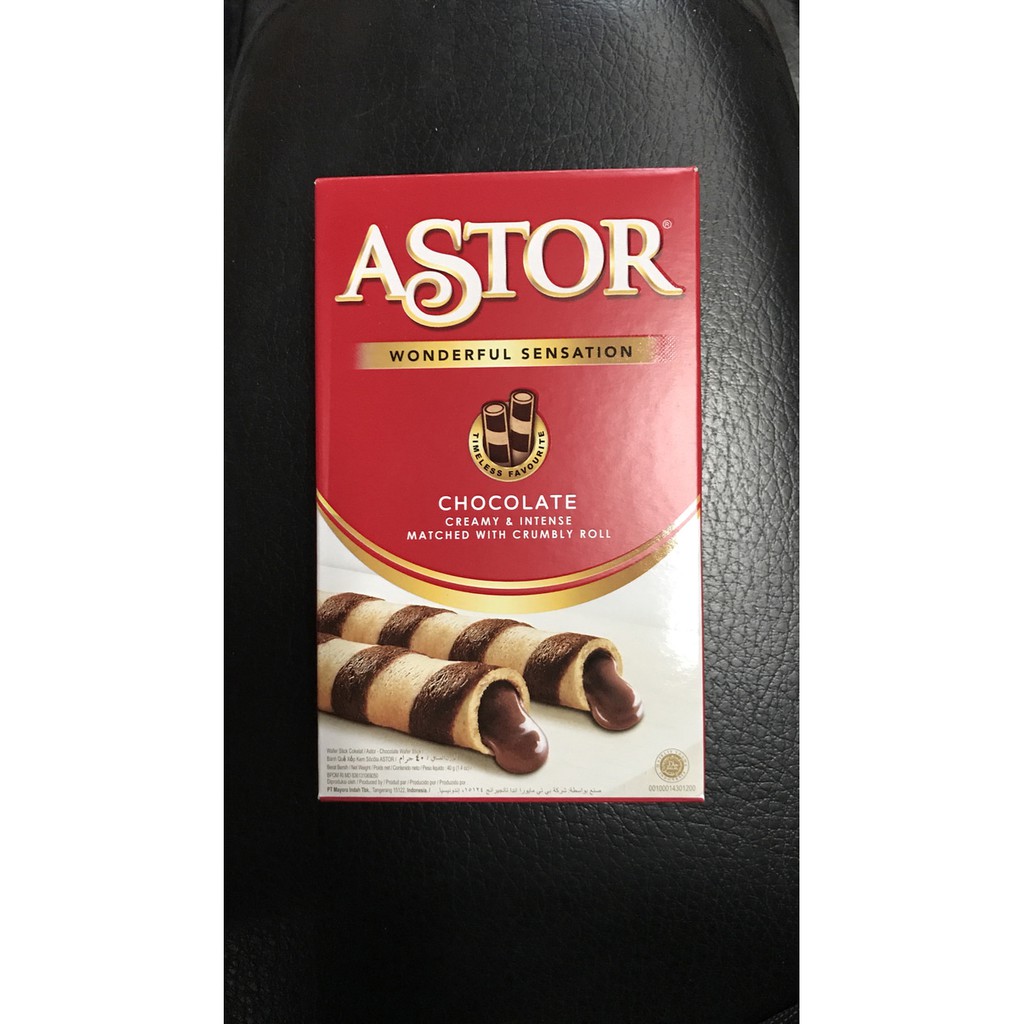 

ASTOR WAFER STICK CHOCOLATE 40G 40GR 40 G GR ASLI COKLAT DUS MAYORA