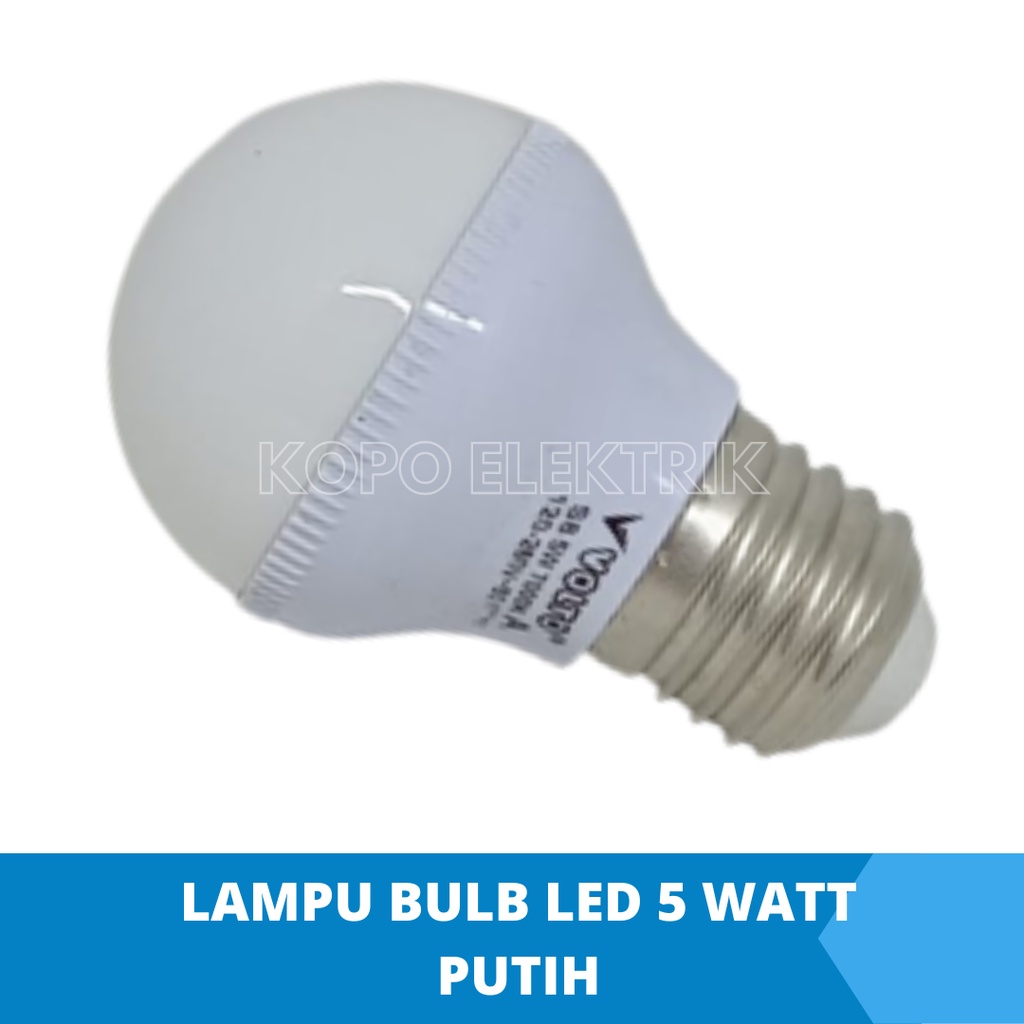 Lampu Led 5 Watt Bulb Murah - Putih