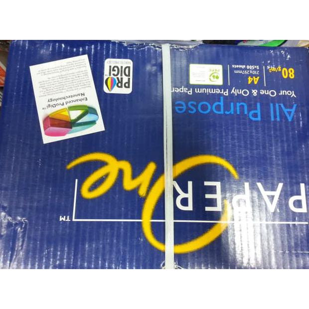 

KERTAS HVS A4 80 GRAM PAPER ONE KEREN OKE KODE 754