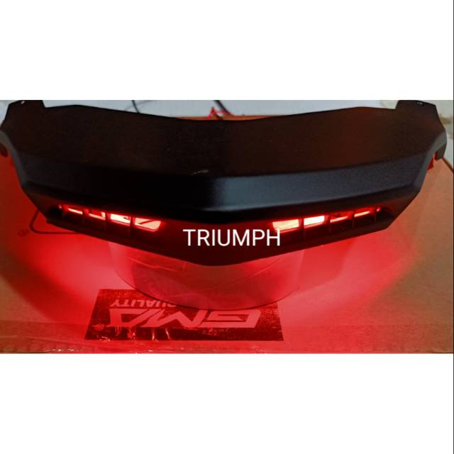 Ducktail plus lampu LED hitam dop nmax 155 old