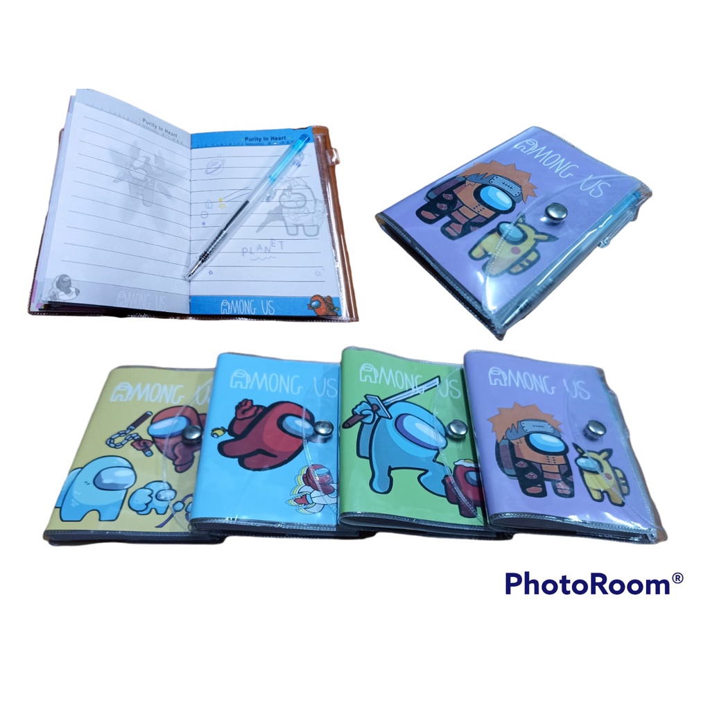 

WS99 - Buku Diary Notes AMONG US 1003754 AGENDA Kancing A7 (110 halaman) FREE Pulpen Bolpen Pen