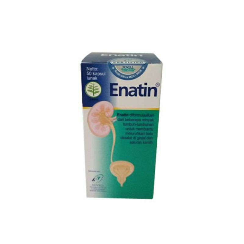 Enatin botol 50kapsul/obat batu ginjal/obat batu empedu/obat kencing batu