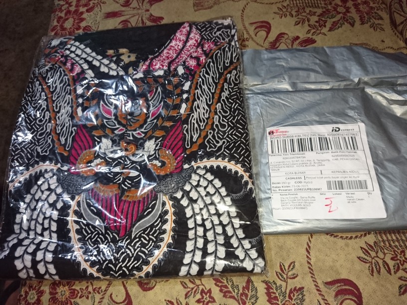 Maura Couple - Sania Ruffle Batik Couple Ori Ndoro Jowi Garansi Termurah Shopee - Batik Modern Solo