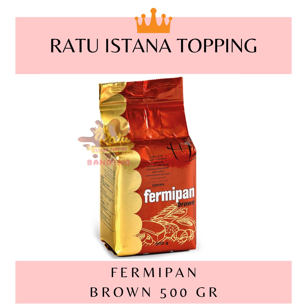 

RAGI INSTANT FERMIPAN BROWN PENGEMBANG ROTI FERMIPANT KEMASAN 500GRAM MURAH