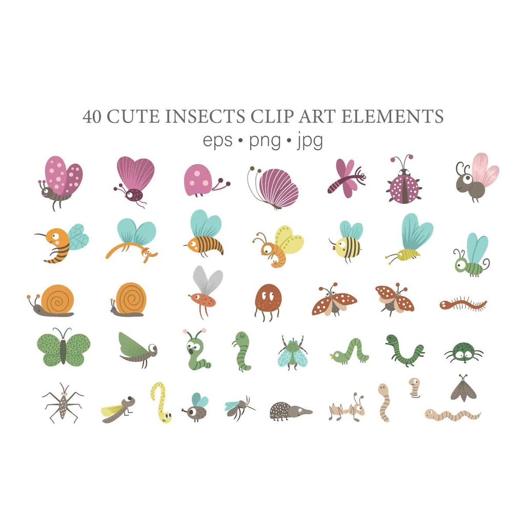 Funny Insects - Vector Designs