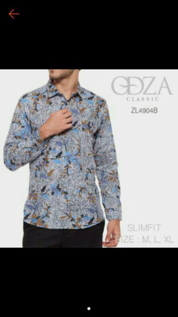 Kemeja Batik Pria Modern Lengan Panjang Casual Modis Slim Fit Trendy Masa Kini Bcl 285