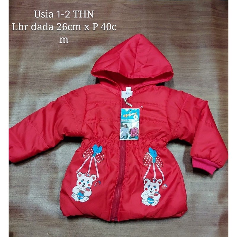 Jaket anak perempuan 1-7 thn / Jaket Anak Parasit Lucu / Jaket Anak Cewek Murah / Jaket Anak Trendy