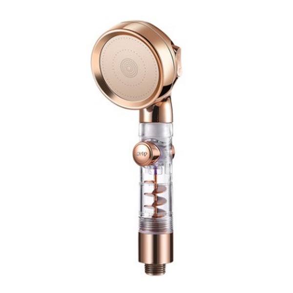 G5U Berain Kepala Shower Mandi Transparent Handheld Shower - Br-2313 - Rose Gold Or-i