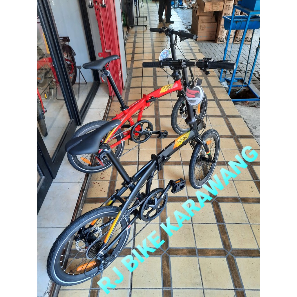 Folding Bike Sepeda Lipat 20 Element Ecosmo 8 Speed Reggae