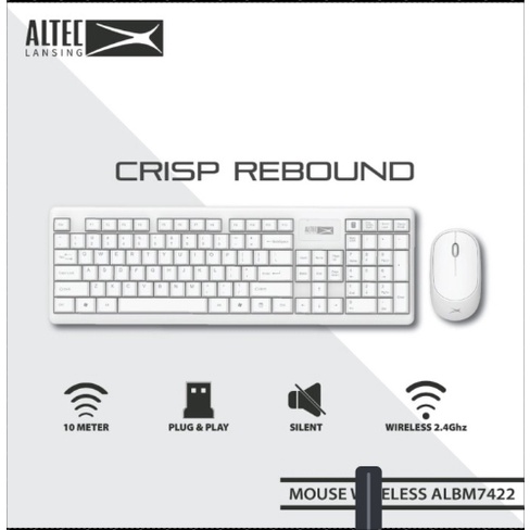 Altec Lansing ALBC6314 / ALBC-6314 Keyboard and Mouse Combo Wireless