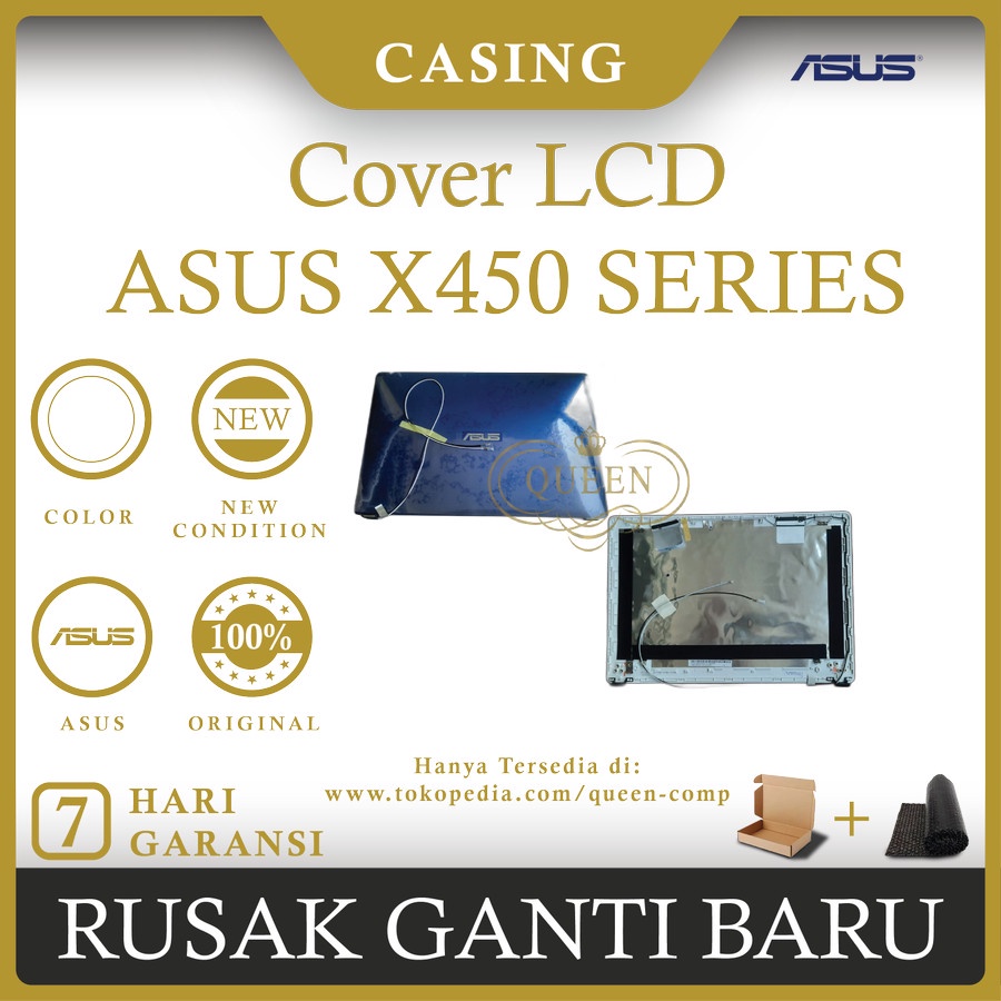 Casing Cover Lcd Laptop Asus X450 X450 X450C X450CC Series Original