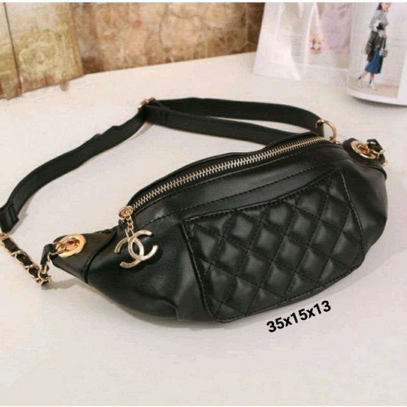 Waistbag CC Nagita jait embos / waistbag muat Dompet Hp / Waistbag Terbaru