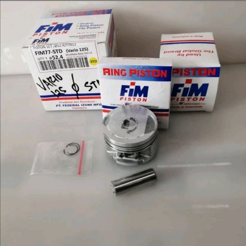 piston seher kit vario 125 oversize 0 standar FIM