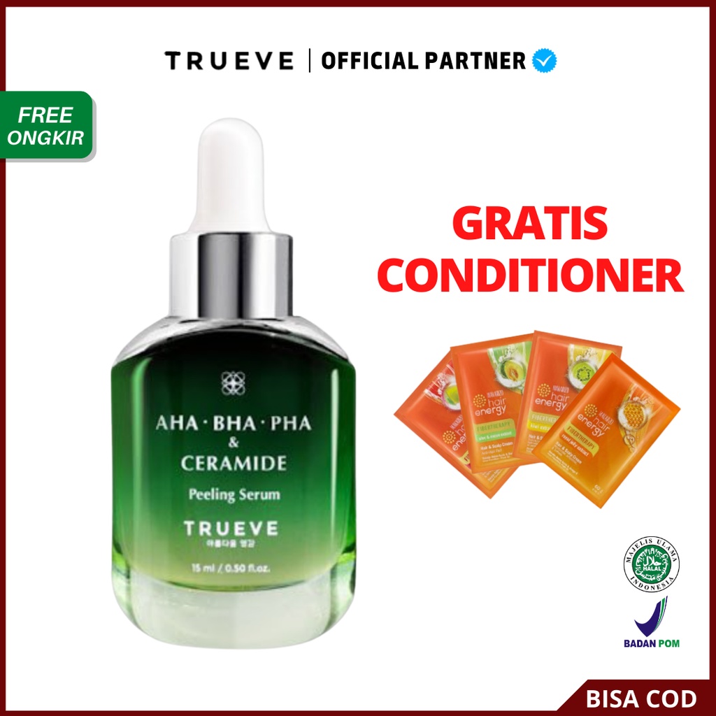 TRUEVE PEELING AHA BHA PHA &amp; CERAMIDE Peeling Serum - Serum Wajah 15ml