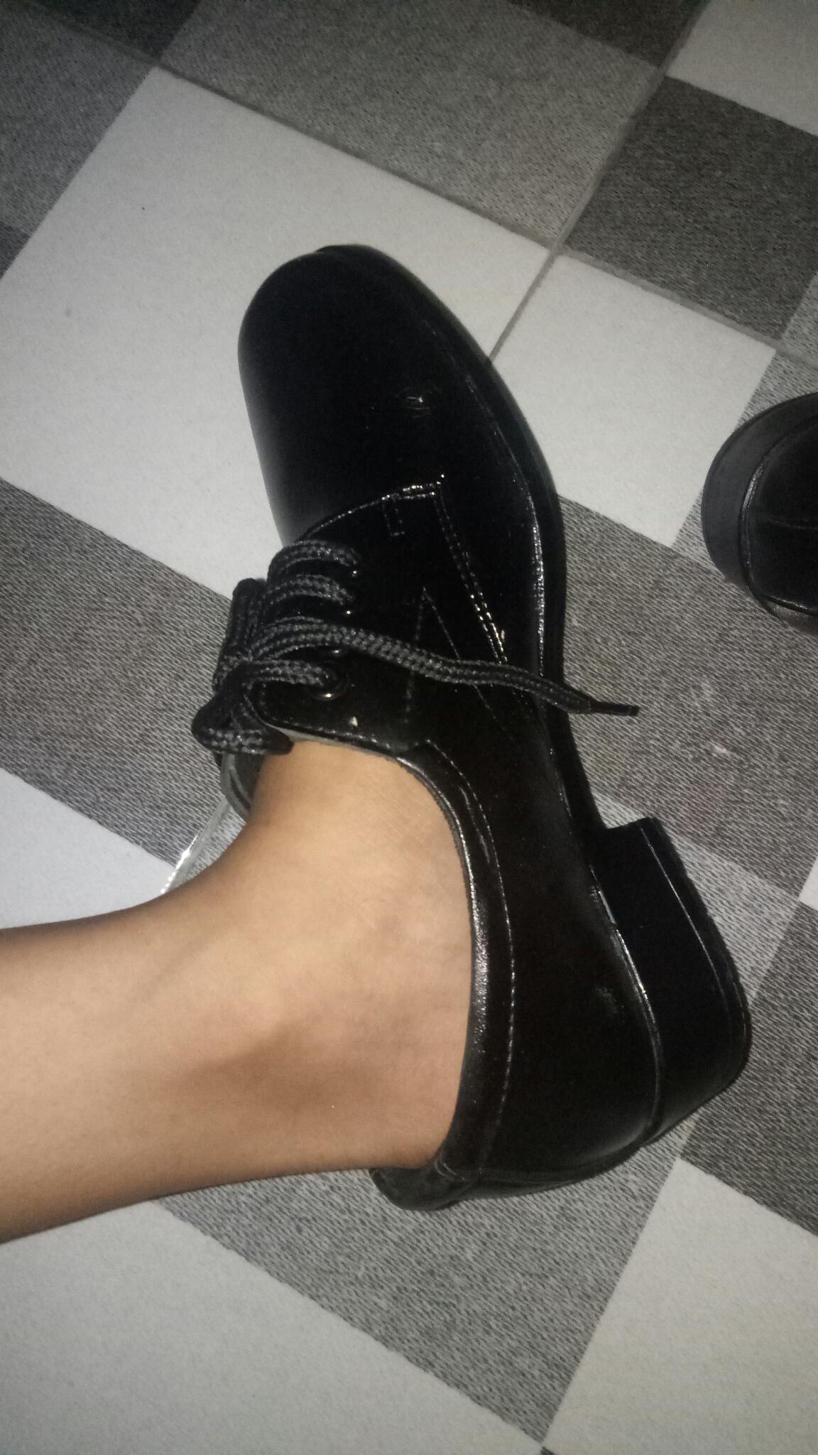Sepatu Pantofel Wanita Sepatu Pansus Hitam Wanita  Fantofel Cewek Paskibraka