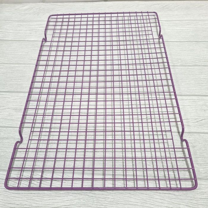 Pink / Purple Carbon steel Cooling Rack 40x25x2cm / rak pendingin kue/ cooling rack color/ cooling rack carbon steel/ tidak untuk dalam oven/ rak pendingin makanan