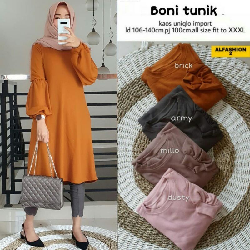 MC- Boni Tunik Jumbo Import Premium Besar by Alfashion Solo