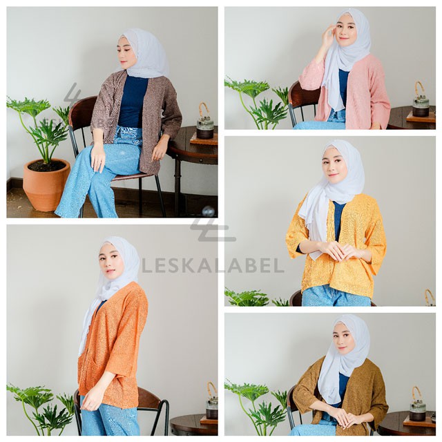 Cardigan Rajut Tebal Oversize Wanita Loccy Sweater Premium Murah-LOCCY CARDY READY