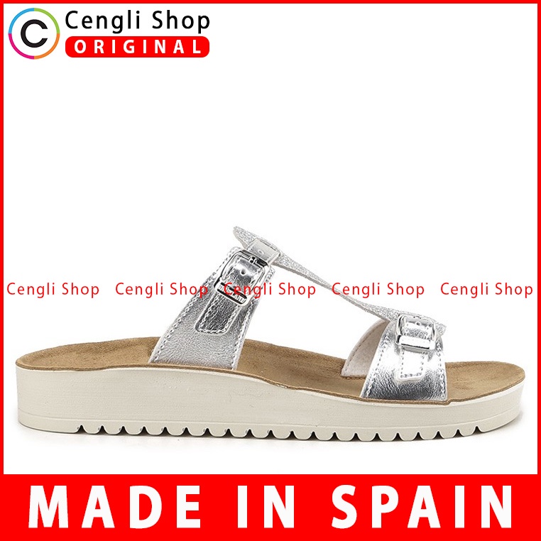 SANDAL SLIDE KULIT GRUNLAND WANITA ORIGINAL FLAT CASUAL BRANDED GRW32