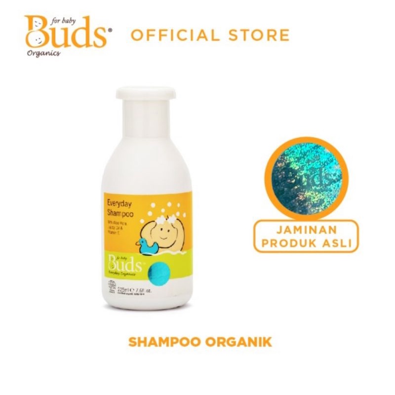 Buds Organics Everyday Shampoo 225 ml - Shampo Mandi Bayi &amp; Anak