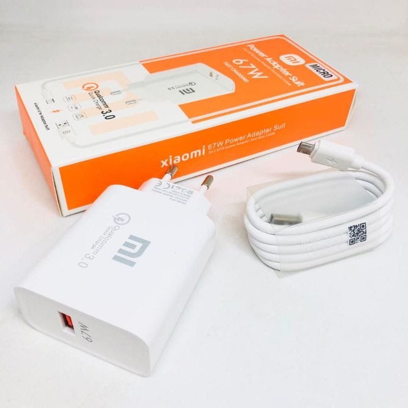 Charger XIAOMI 67W USB MICRO 1USB Casan XIAOMI REDMI MI 67W USB Android MICRO QUALCOMM 3.0 Fast