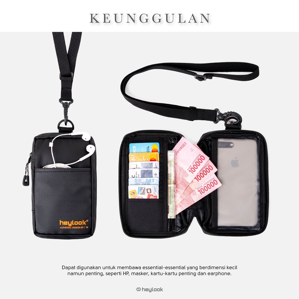 Tas Leher Sako Hanging Wallet Termurah Tas Kalung Tas Hp Selempang Gantung Leher Original Premium Dompet Tempat Kartu