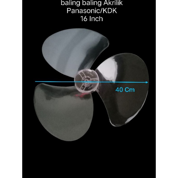 baling baling kipas angin PANASONIC. KDK , bahan akrilik. bahan keras 16inc