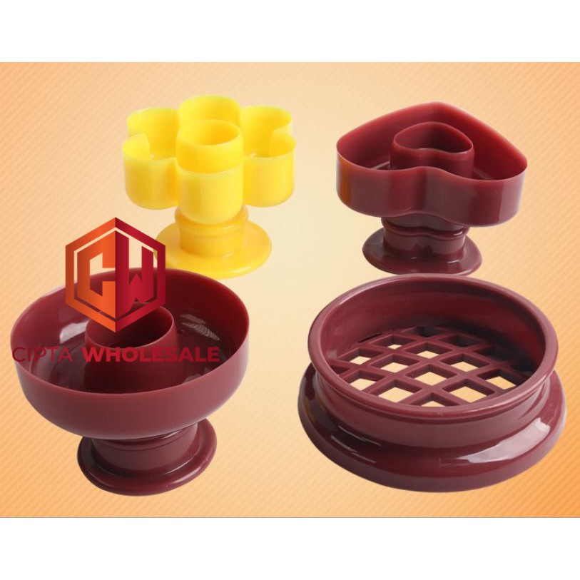 Cetakan Kue Donat Donut Maker Baking Tools Love Heart-shaped Plum