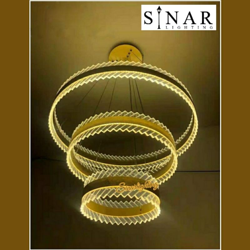 Lampu gantung modern Ring LED 830/3
