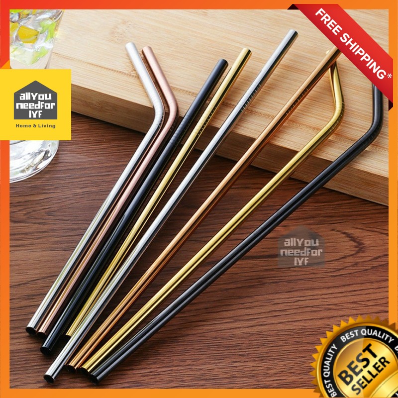 Sedotan Stainless Steel Besi Rosegold Sedotan Metal Sedotan Stainless Steel Besi Rosegold Sedotan Metal