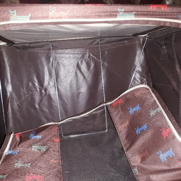 Storage Box Frame Baja Double Zipper Storage Bag Tempat Pakaian M74