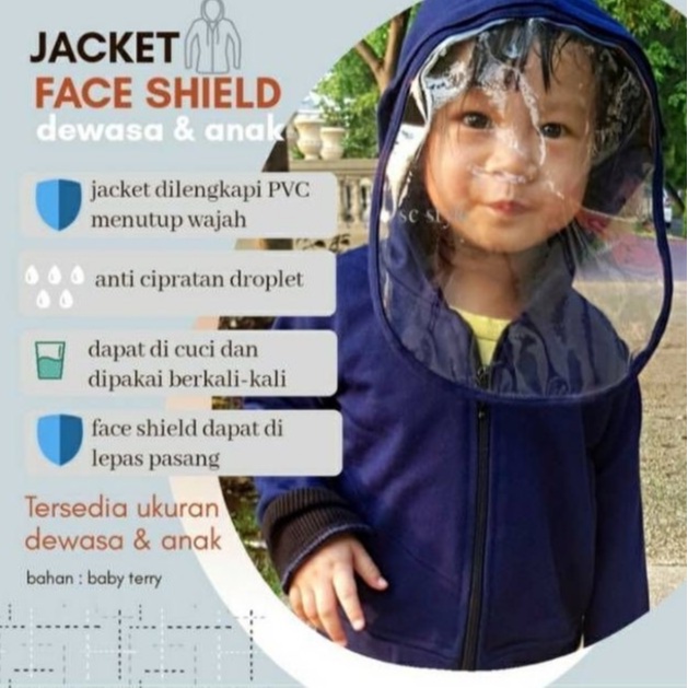 Soulleha Jaket Anak Jaket Hodie Zipper (BONUS FACESHIELD)