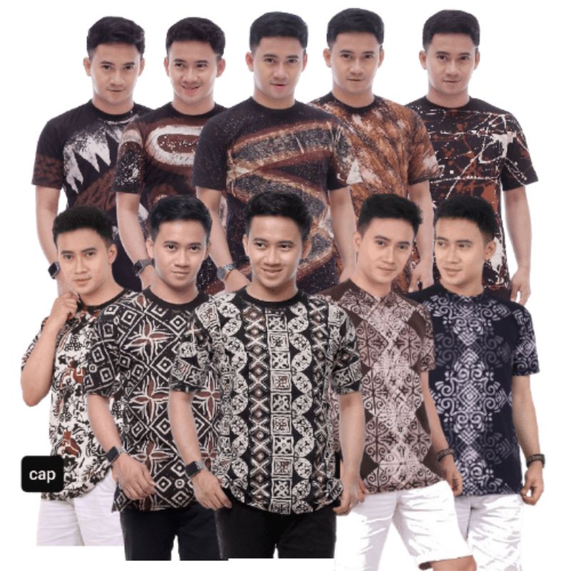 Kaos Batik Modern Pria | Kaos Batik Pria Original Produk M L XL | Kaos Batik Cap Pekalongan #batik
