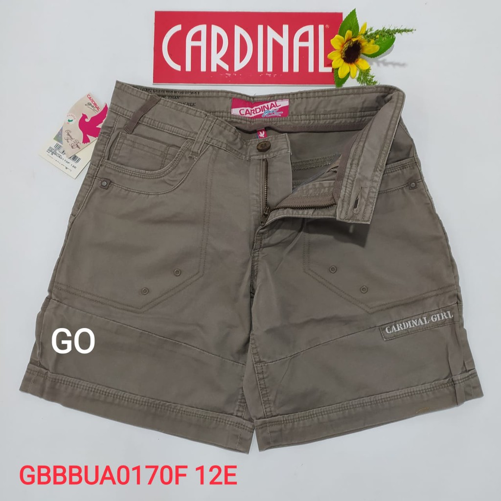 gof CARDINAL GIRL CELANA BAHAN Pakaian Wanita Celana Pendek Bahan 3/4 Katun Polos Casual Original