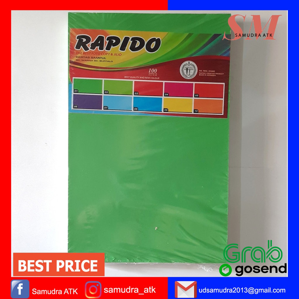 

KERTAS BUFFALO HIJAU TUA Distributor ATK Lengkap - SAMUDRA @TK