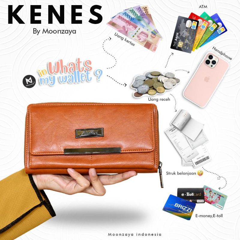 KENES DOMPET PANJANG LIPAT WANITA MOONZAYA