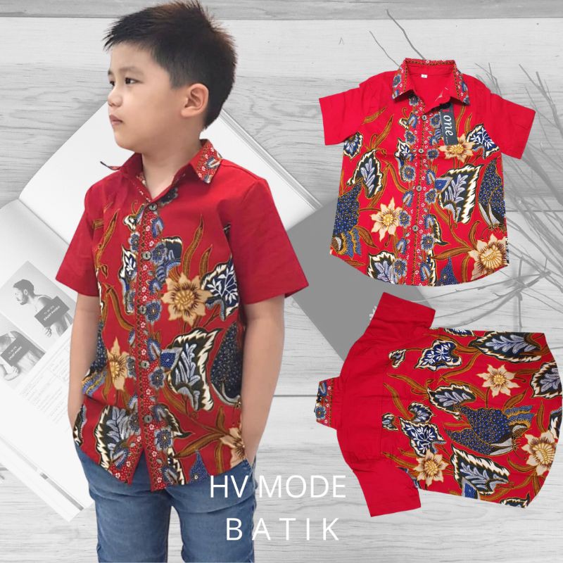 KEMEJA ANAK - DRES ANAK 009 ACI RED