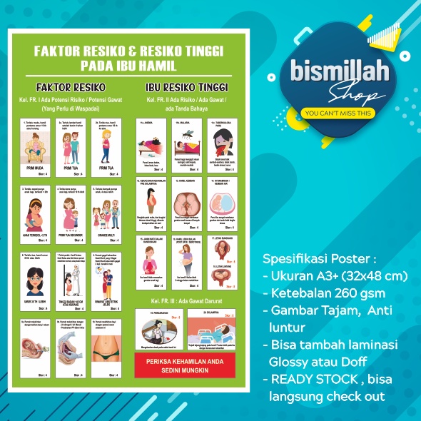 Poster Kebidanan resiko tinggi ibu hamil