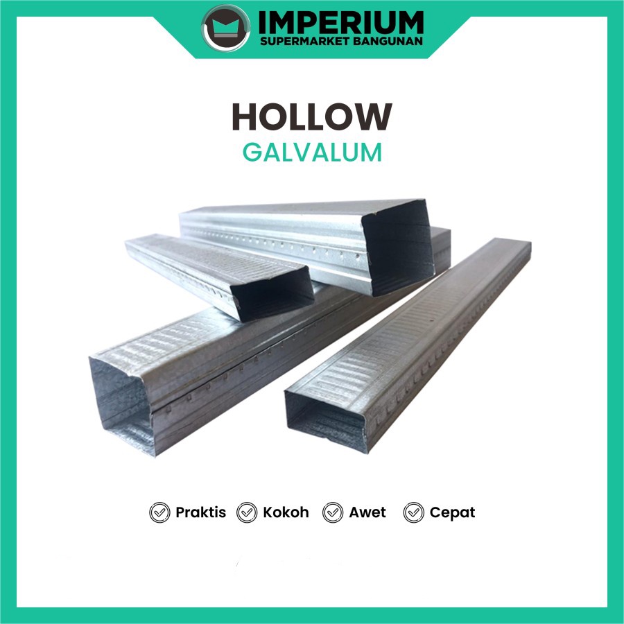 Jual Hollow Galvalum Hollow Baja Ringan Rangka Atap Baja Ringan