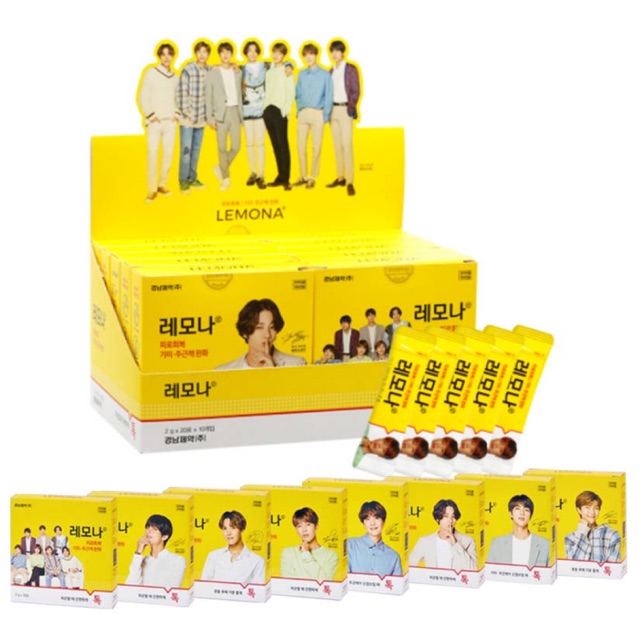 READY  BTS LEMONA VIT C KOREA ARMY 1 BOX 20 PC