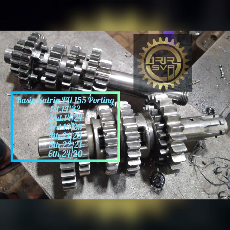 Gigi Rasio Racing Satria FU 155 Porting Matic 201m 1st.14/32; 2nd.14/24; 3rd.19/25; 4th.21/23; 5th.2