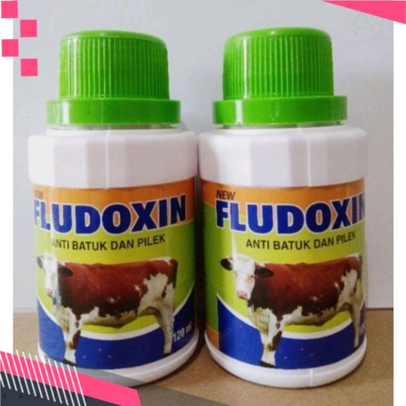 Fludoxin obat batuk pilek sapi kambing kerbau kuda fludoxin 120ml untuk hewan ternak