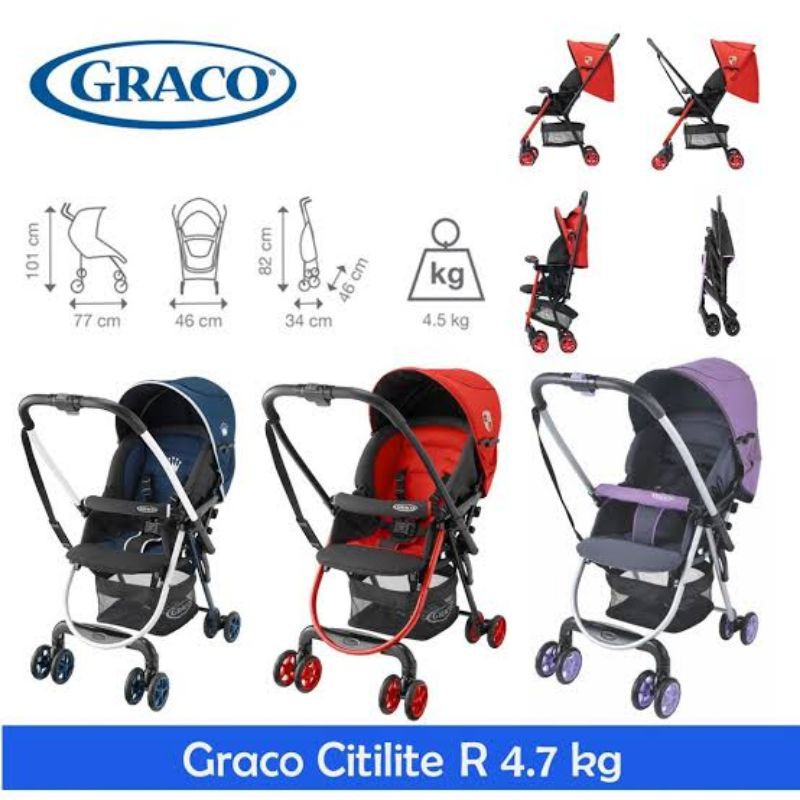 Stroller Kereta Dorong Bayi Graco Citilite R