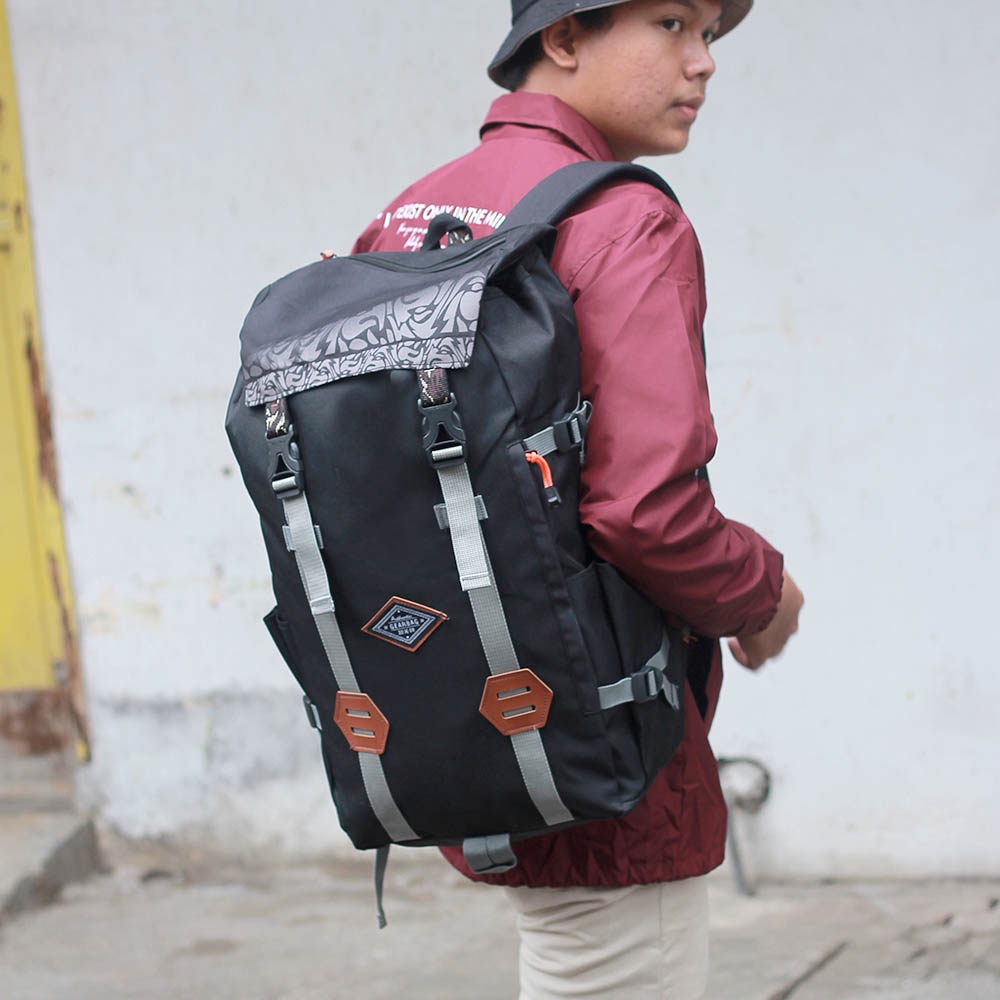 Tas Ransel Punggung Backpack Pria Cowok Adventure Gearbag Semi Carrier Kerja Kuliah Sekolah Original Kuat Traveling Backpacker BA697