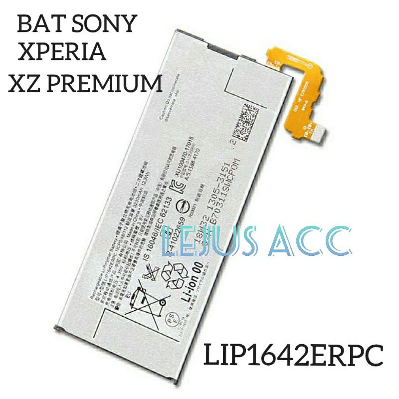 Baterai Batre Battery Sony Xperia XZ Premium LIP1642ERPC original